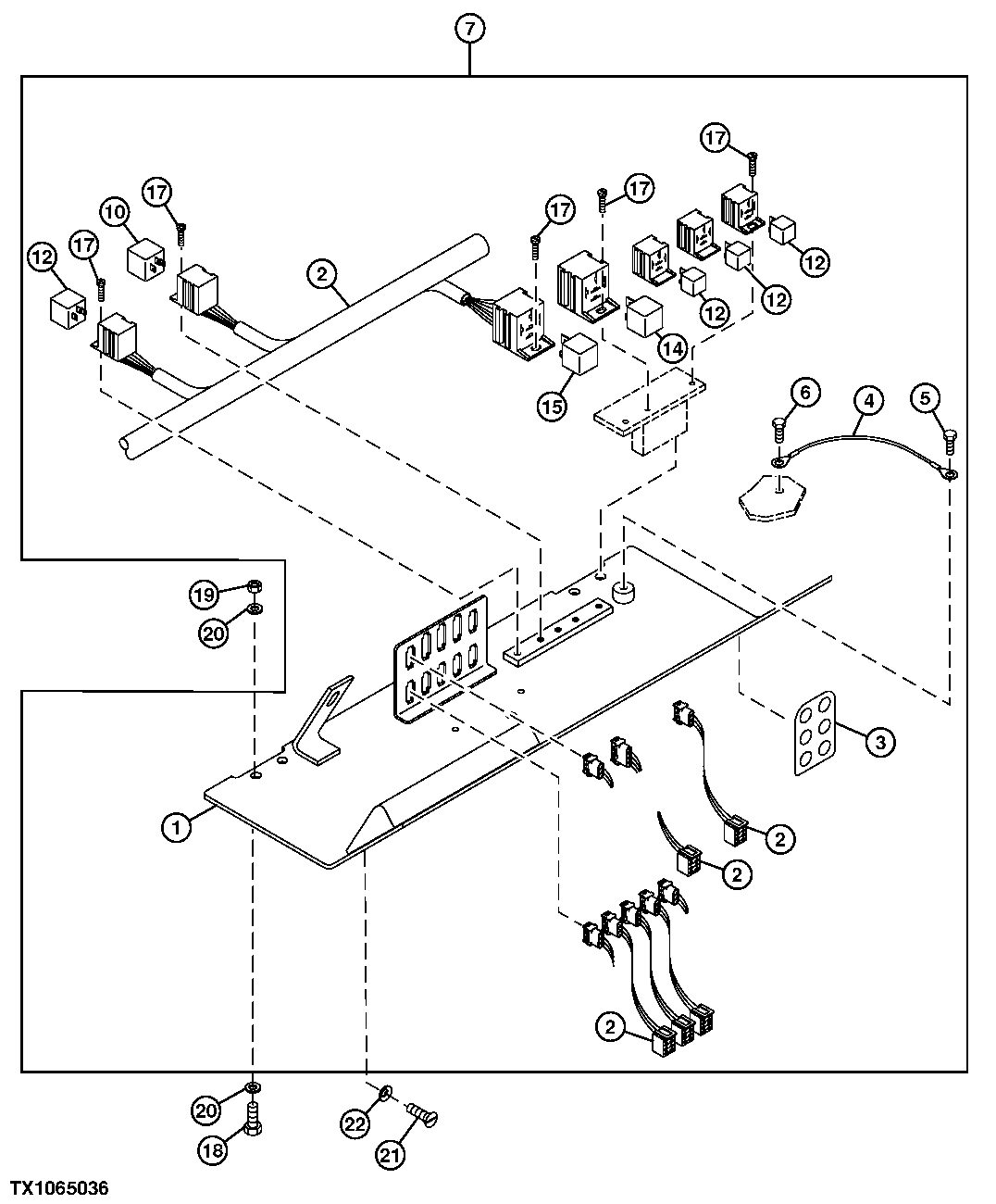 Electrical System Cab Overhead Panel Wiring Harness (006200 - )
