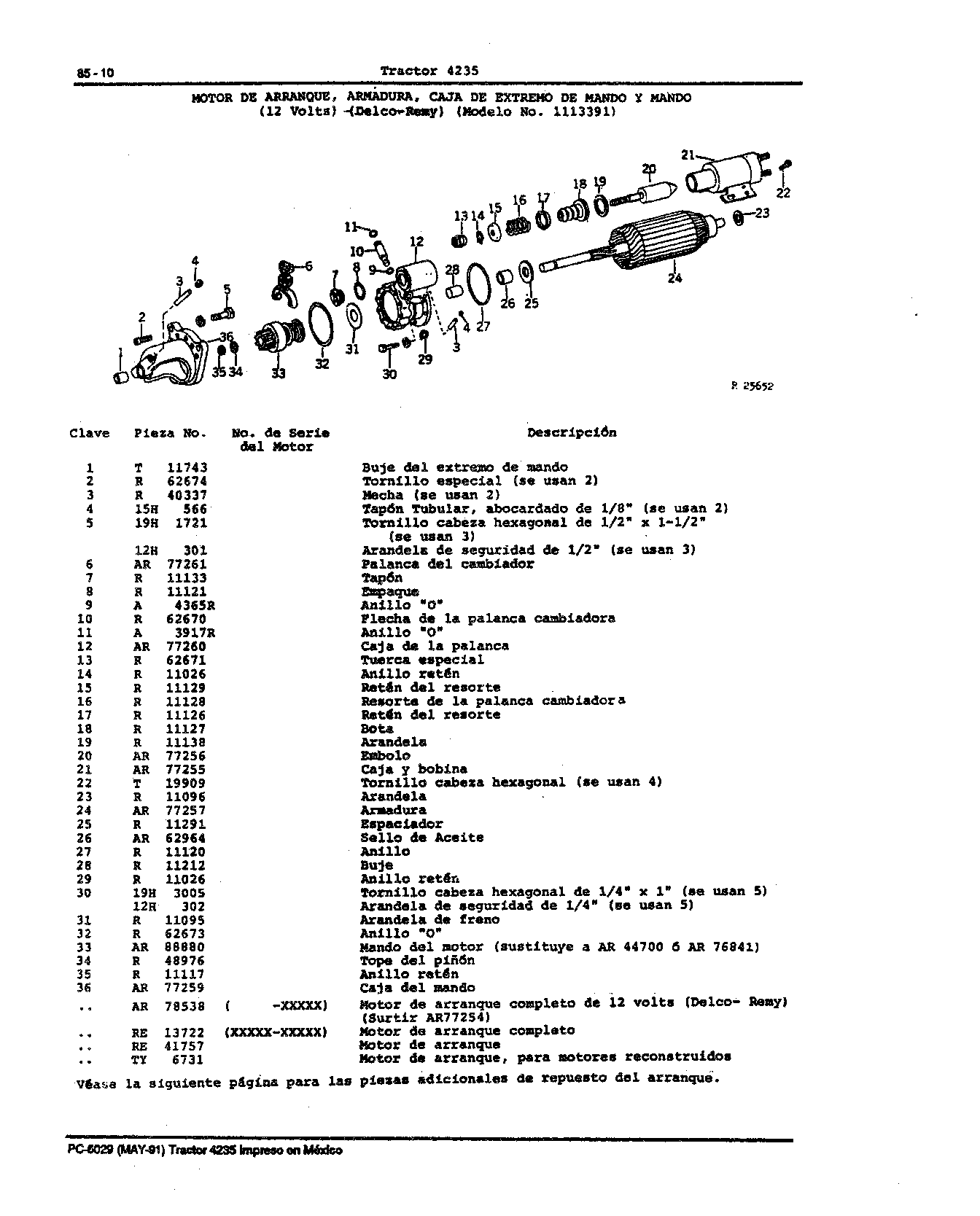 Interruptor de Solenoide (Continued)