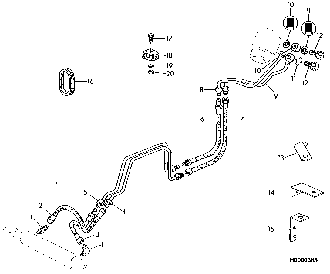 HYDROSTATIC STEERING (WITHOUT FRONT WHEEL DRIVE)