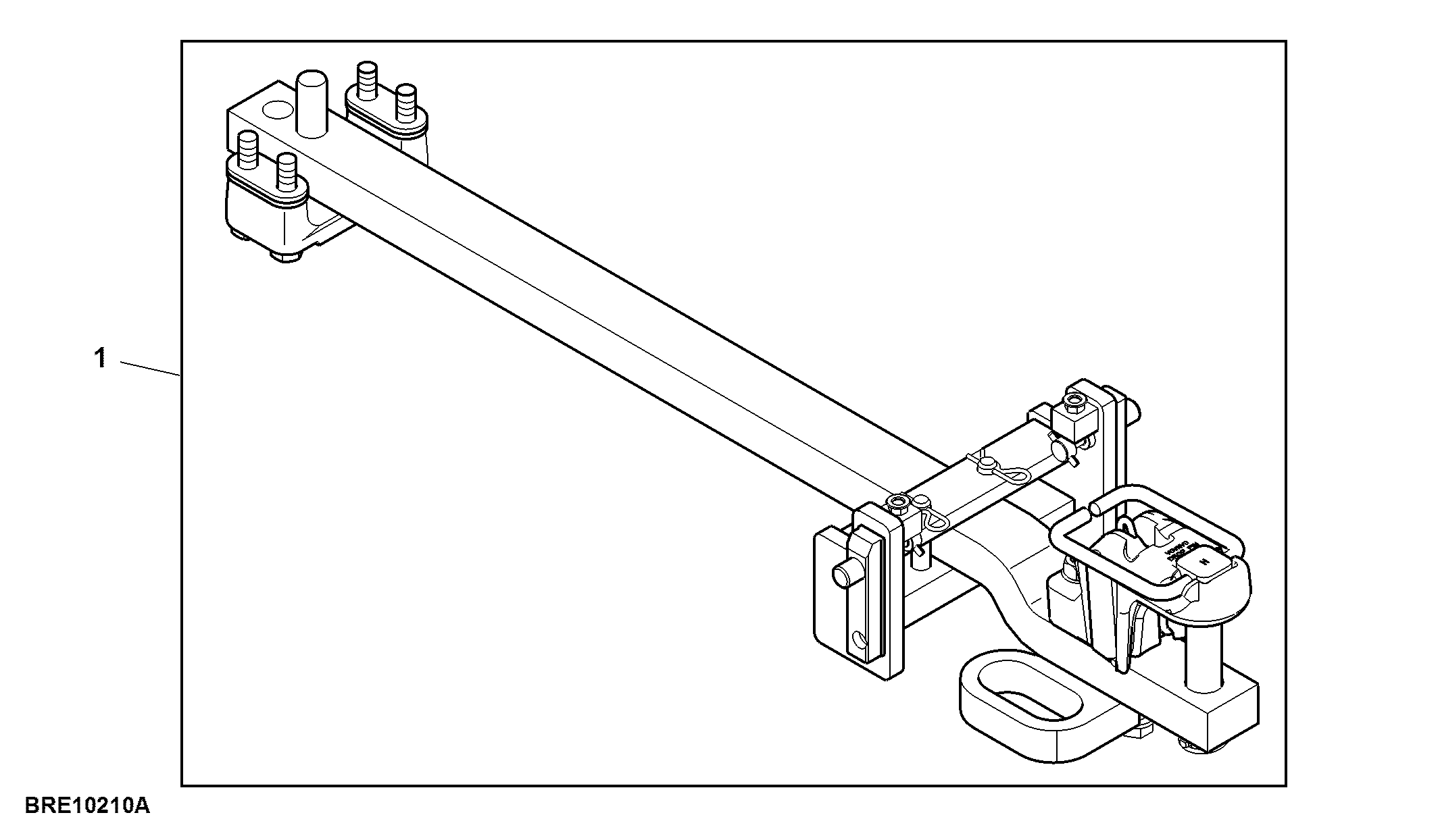 Drawbar Conversion Kit, Category 2 to Category 3, Attachment
