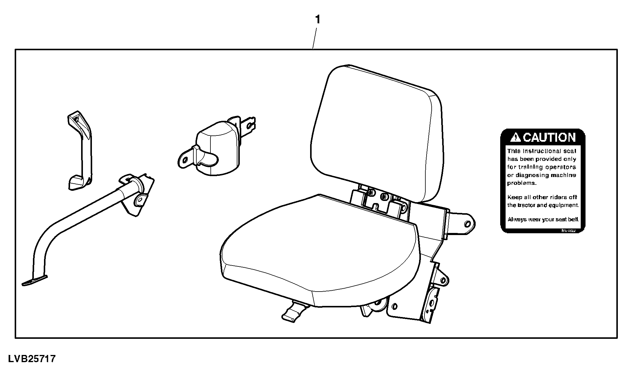 Instructional Seat, Cab, Attachment
