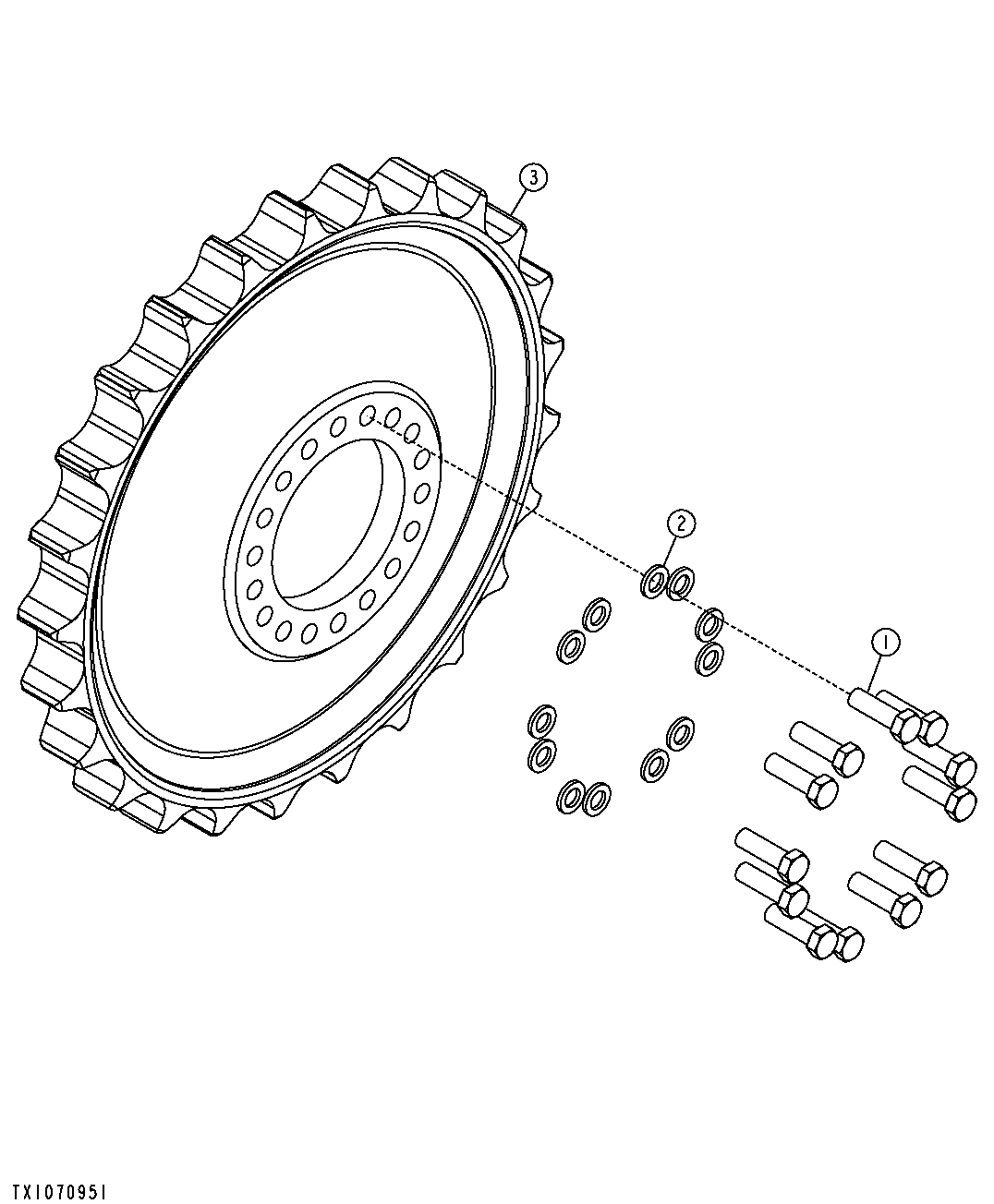Track Chain Drive Sprocket ( - 183536)