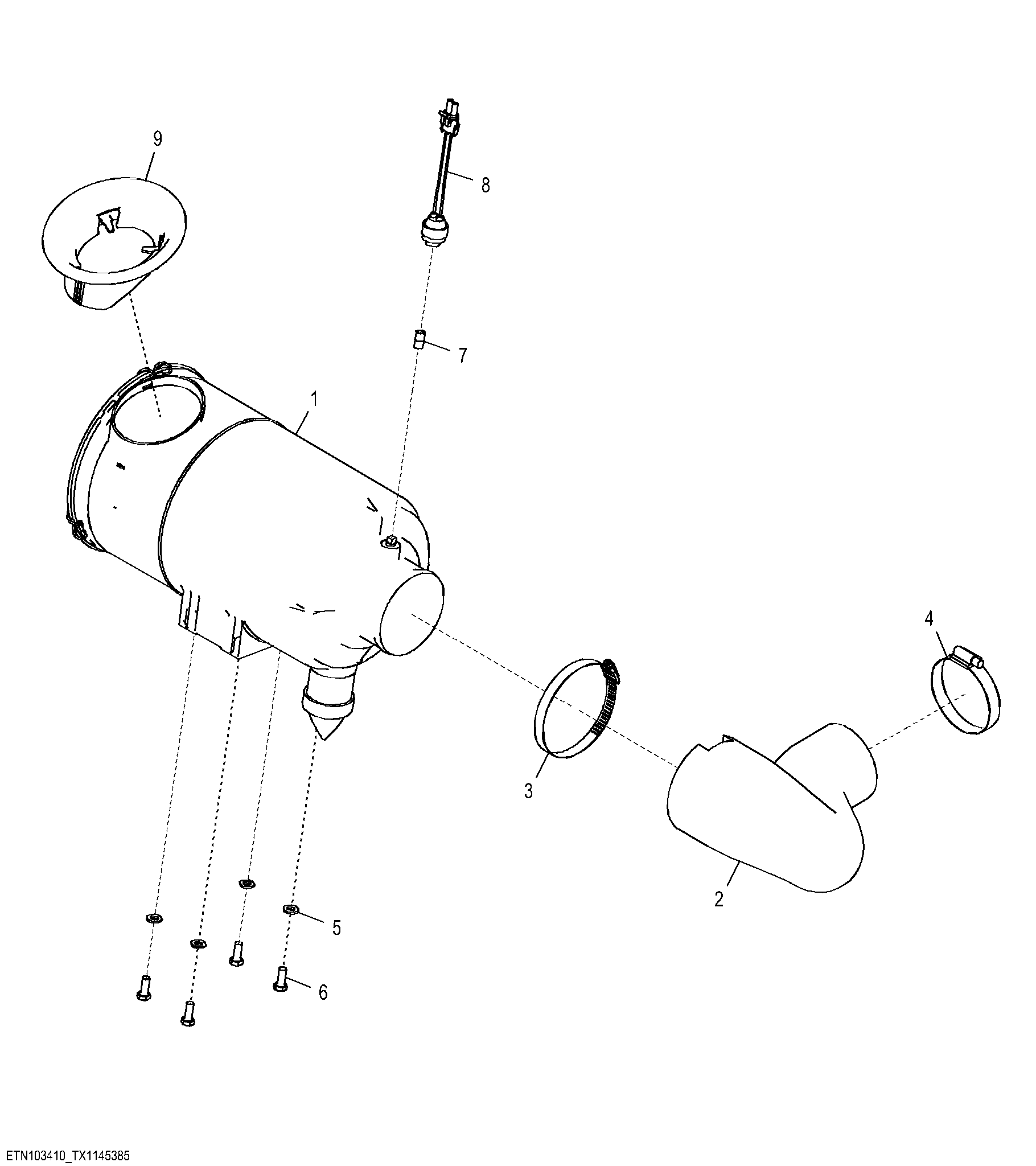 Air Intake System (Engine 4045TBZ01-RE564738)