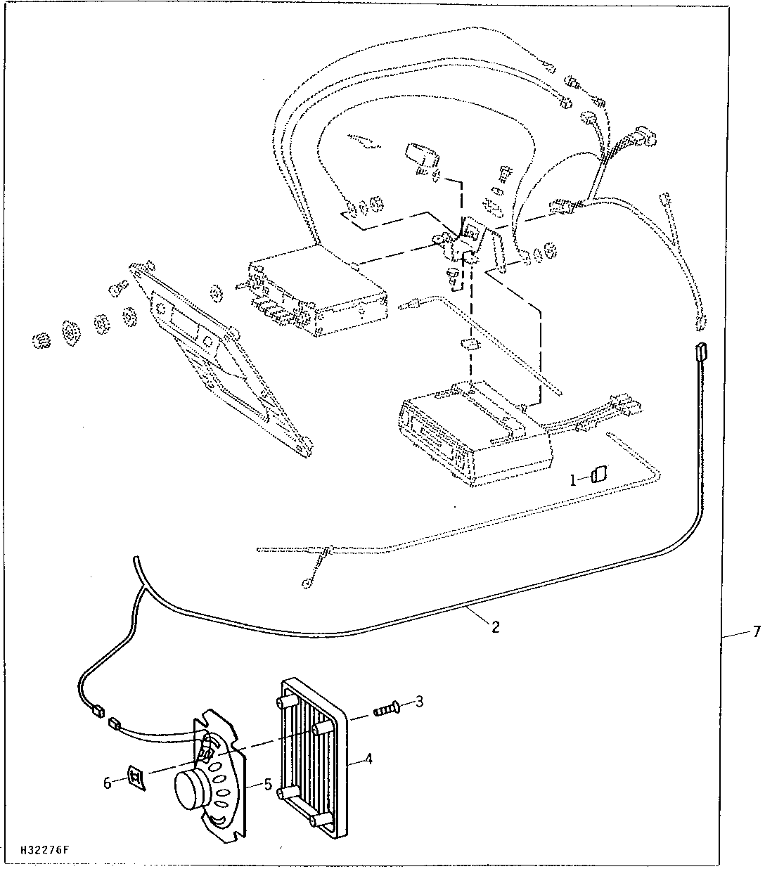KIT, SPEAKERS, RADIO, TAPE PLAYER, AND HARNESS ( - 513950)