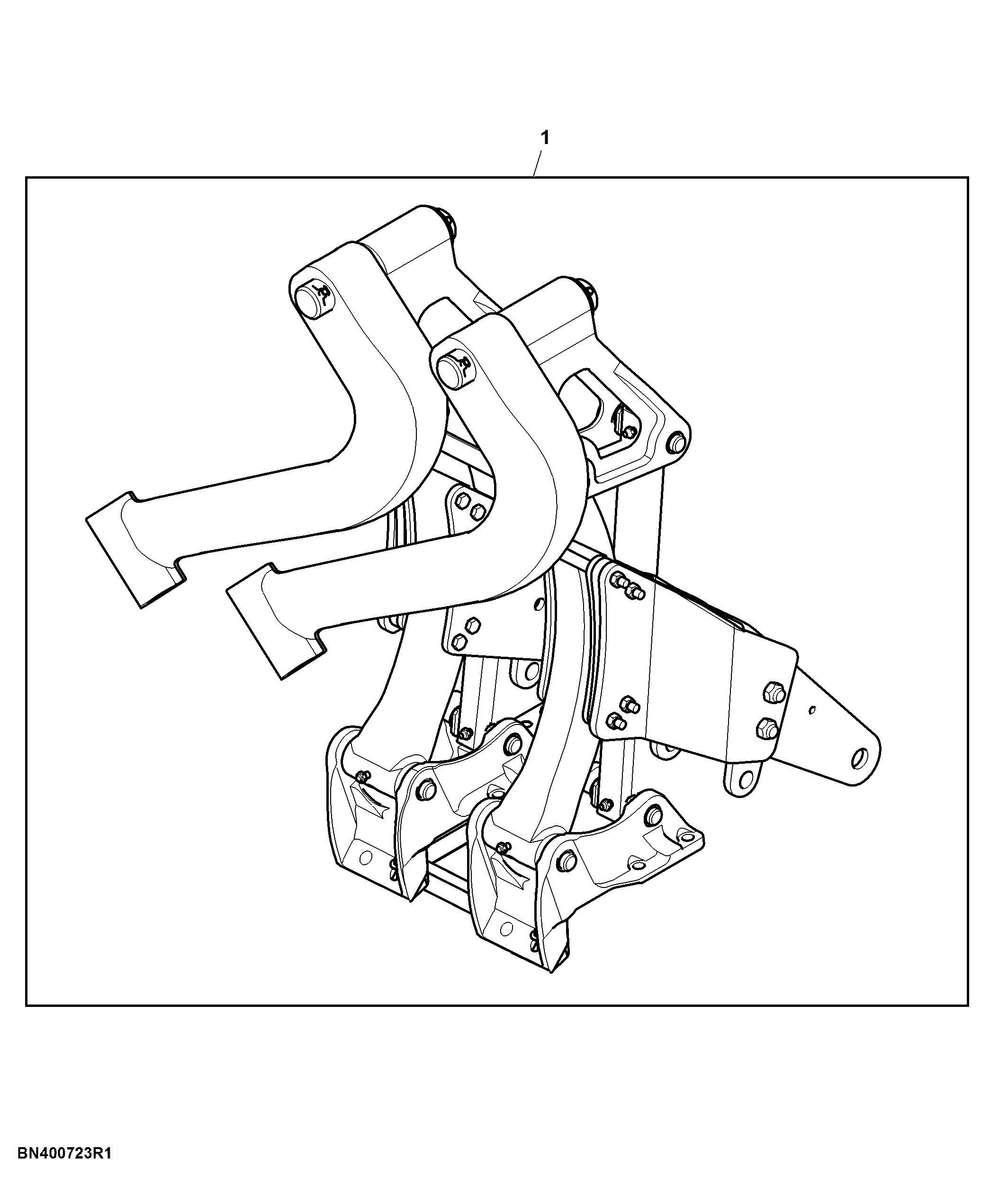 Main Frame Front Linkage W/ Single Point, Attachment