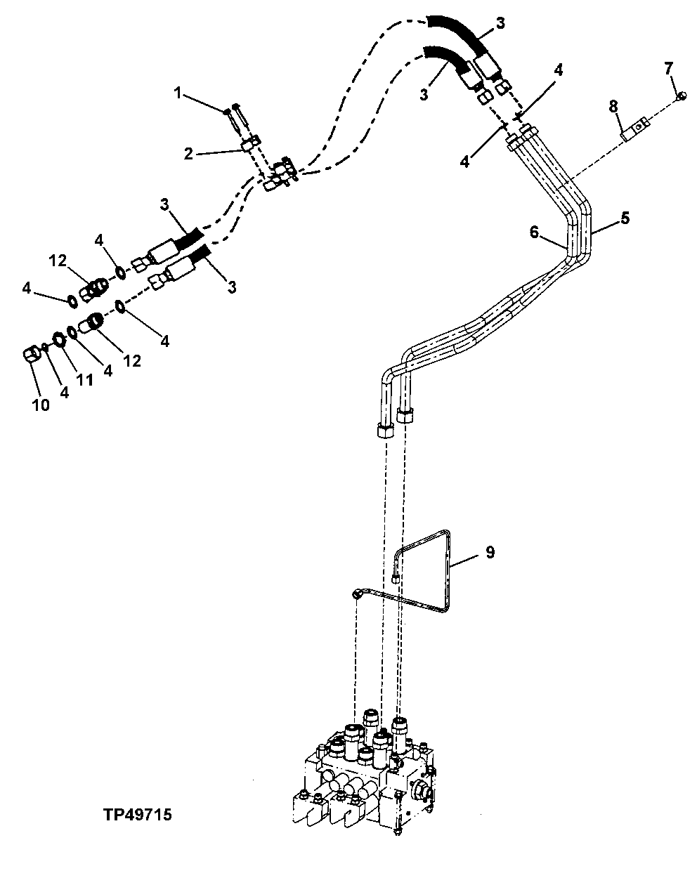 Fourth Function Auxiliary Hydraulics (For Use With Tool Carrier or Log Loader) ( - 568711)