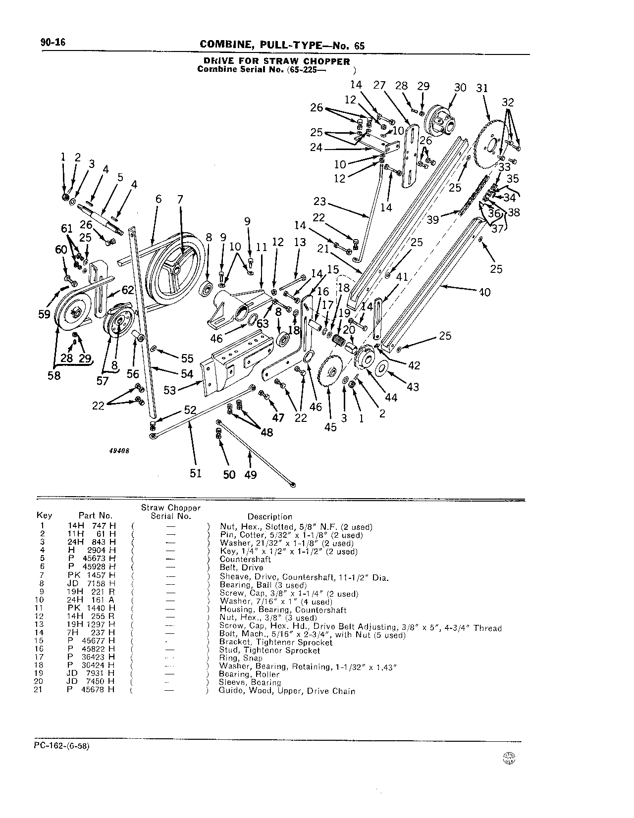 90 Drive Belts, Chains, and Tighteners (Continued)