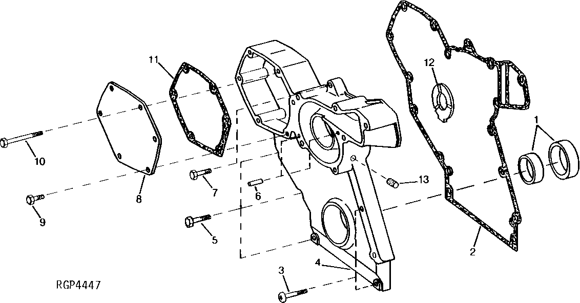 Timing Gear Cover and Front Oil Seal (6081)