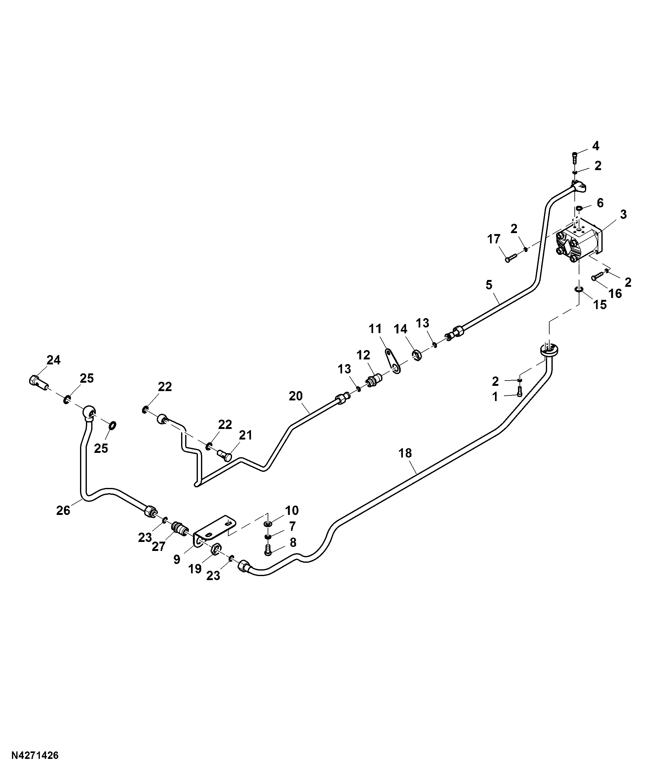 Hydraulic Steering Assembly - II, MFWD, Optional