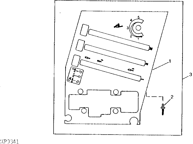 SELECTIVE CONTROL LEVER GUIDE PANEL (W/ ROCKSHAFT)