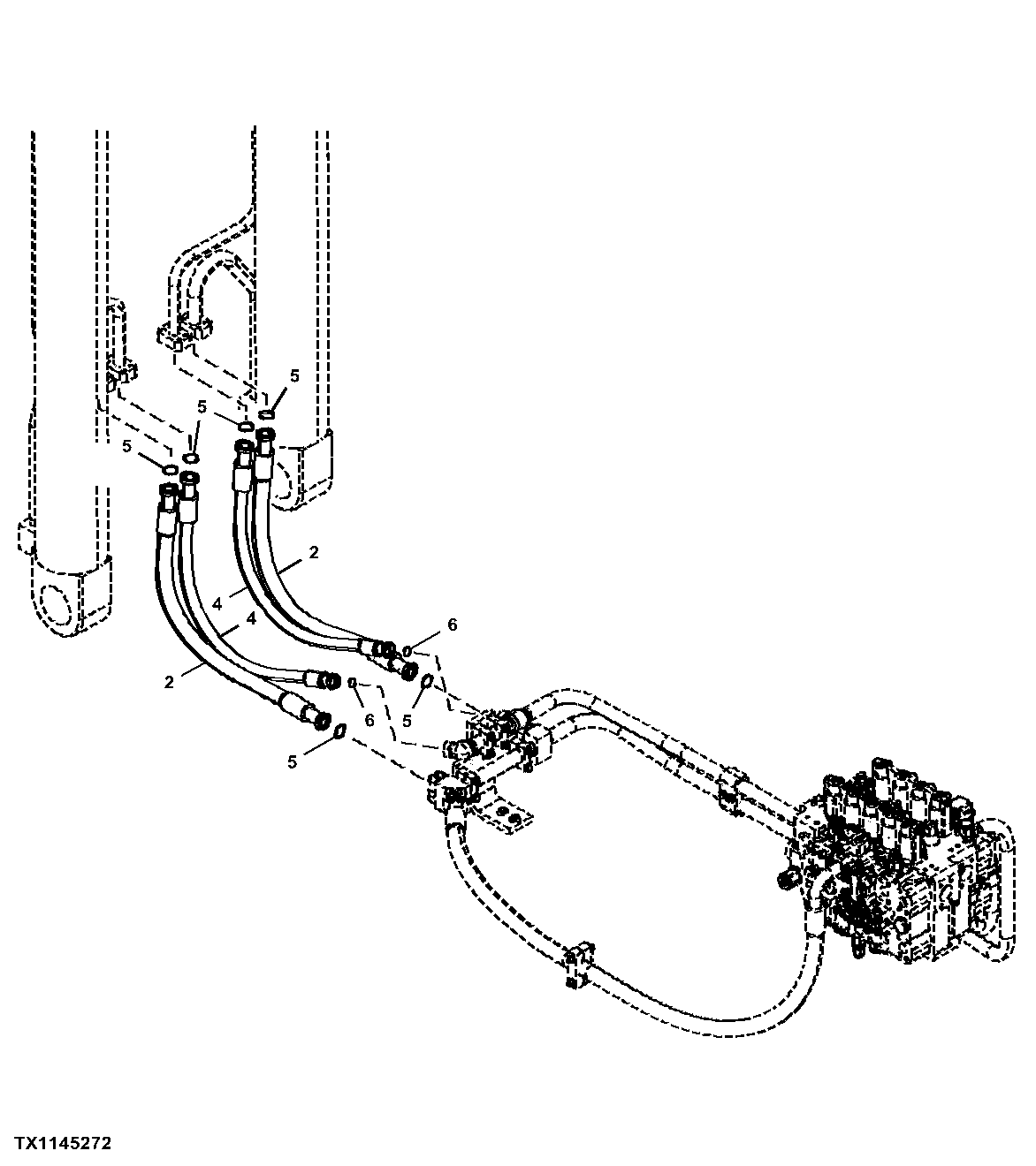 Boom Cylinder Lines