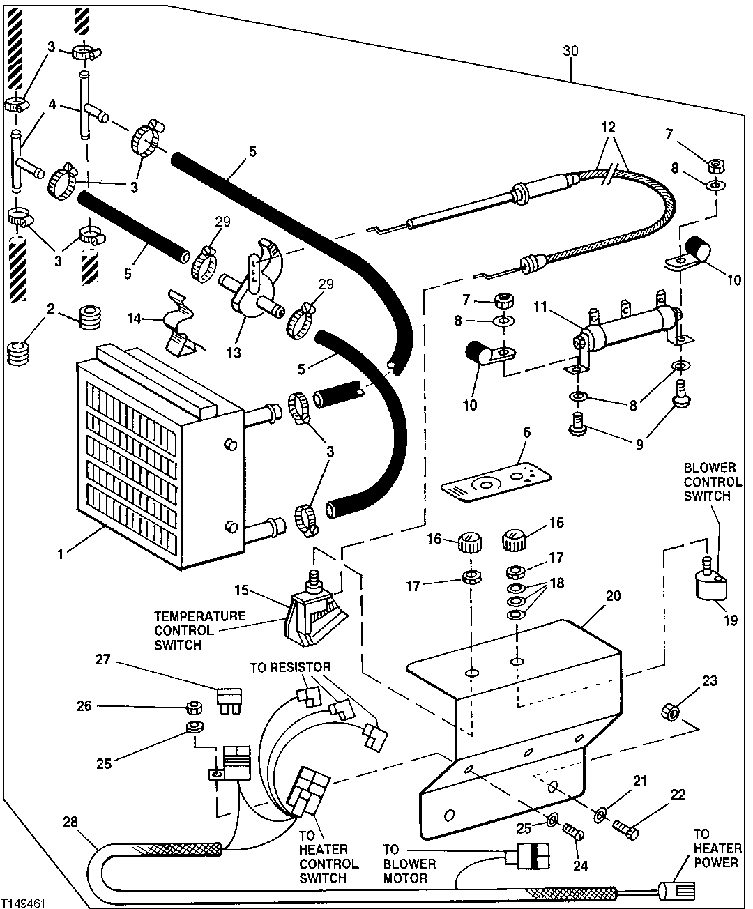 Cab Heater, Hoses And Controls (20,000 BTU) (548824 - )
