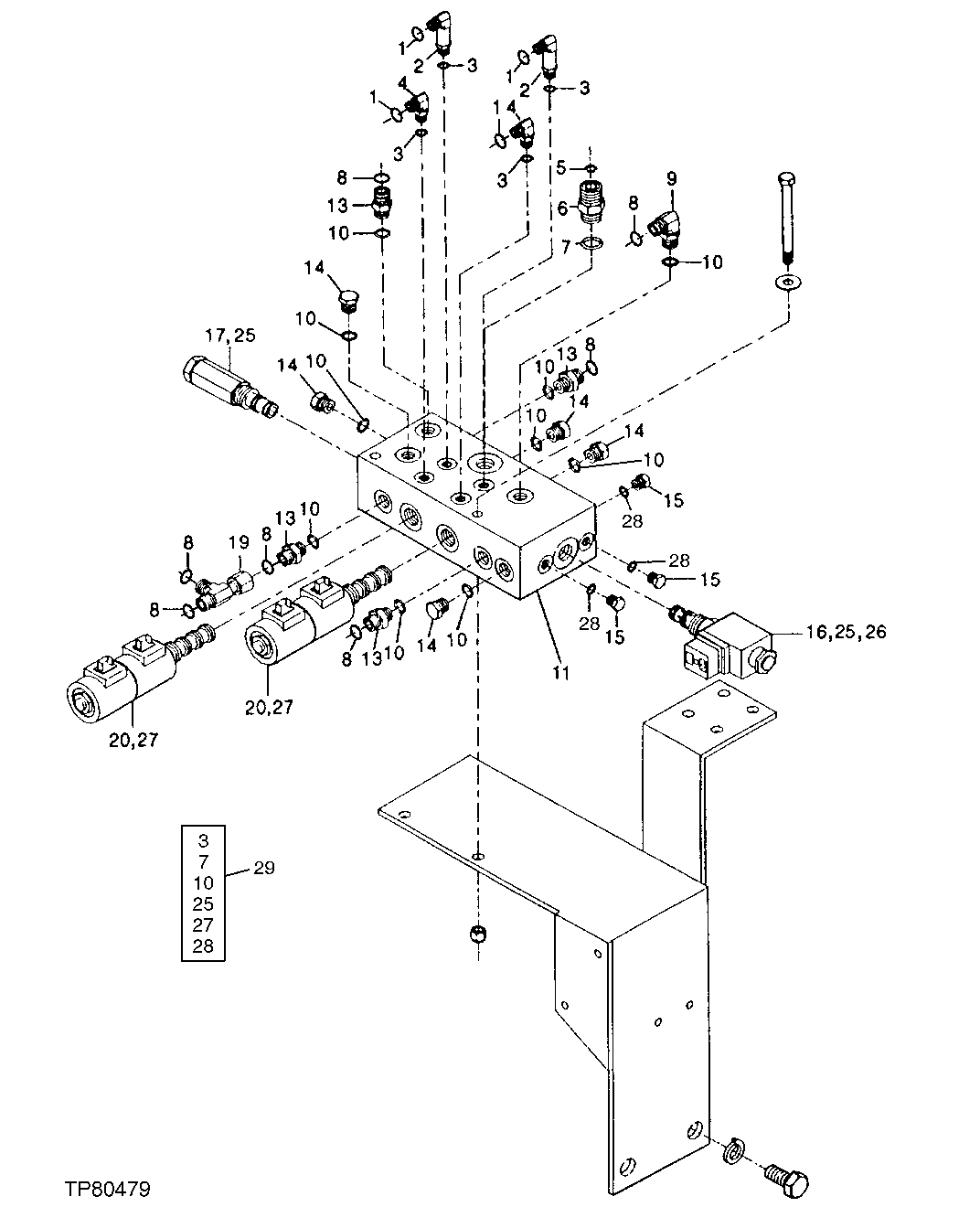 Hydraulic Pilot Pressure Reducing Valve Manifold ( - 788773)