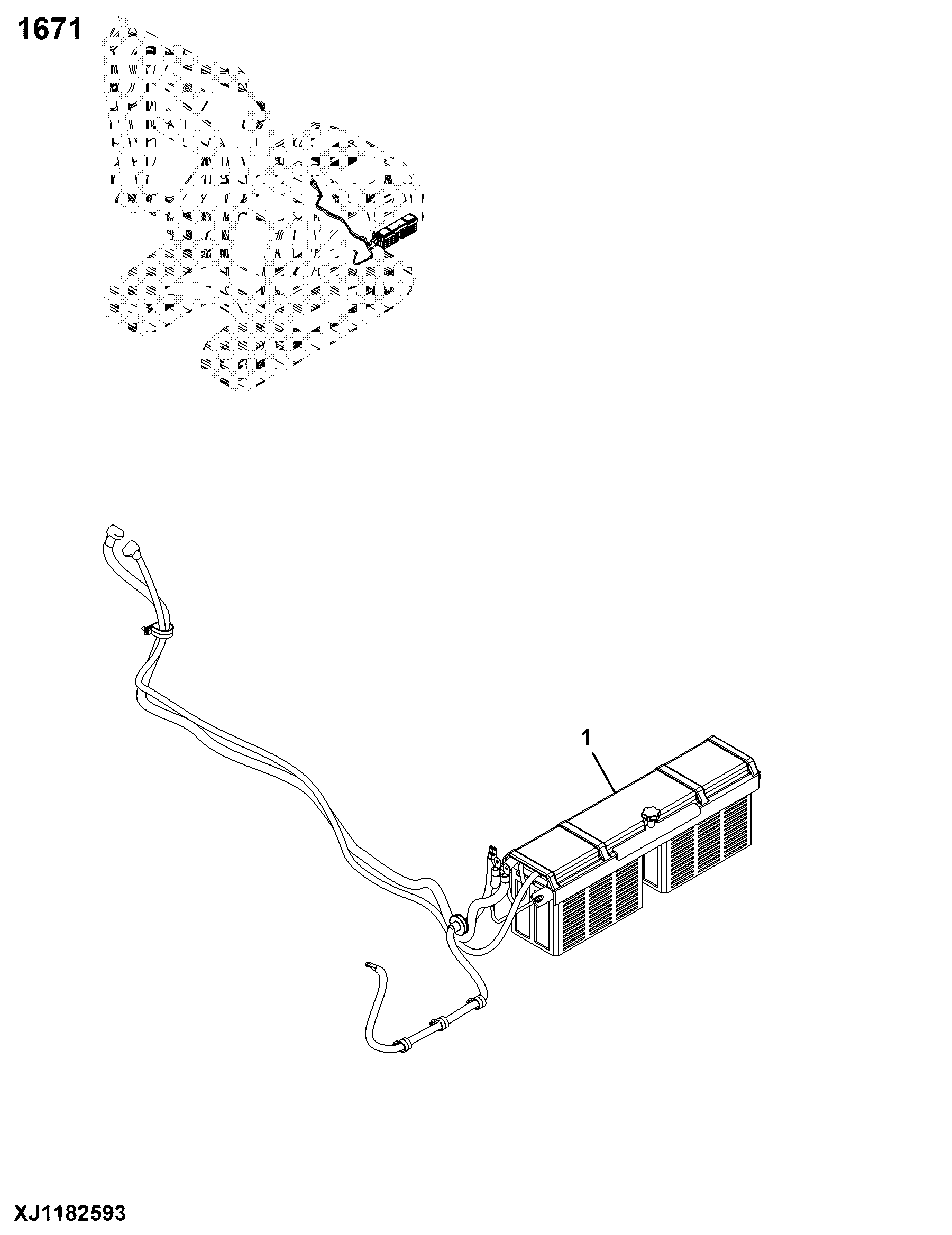 1671 Batteries, Support & Cables