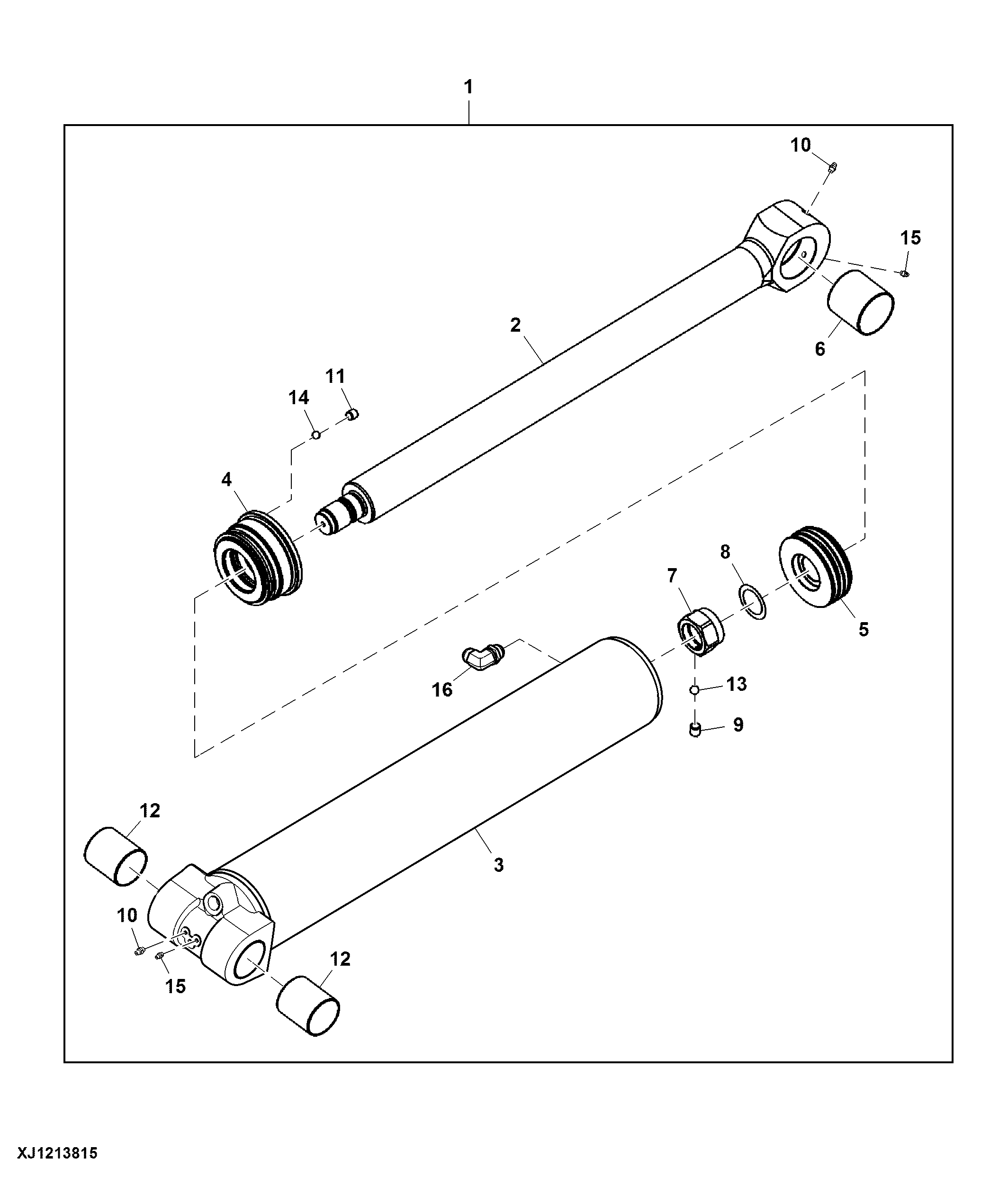 Components, Hydraulic Cylinder, Outer, Main Boom, CF8
