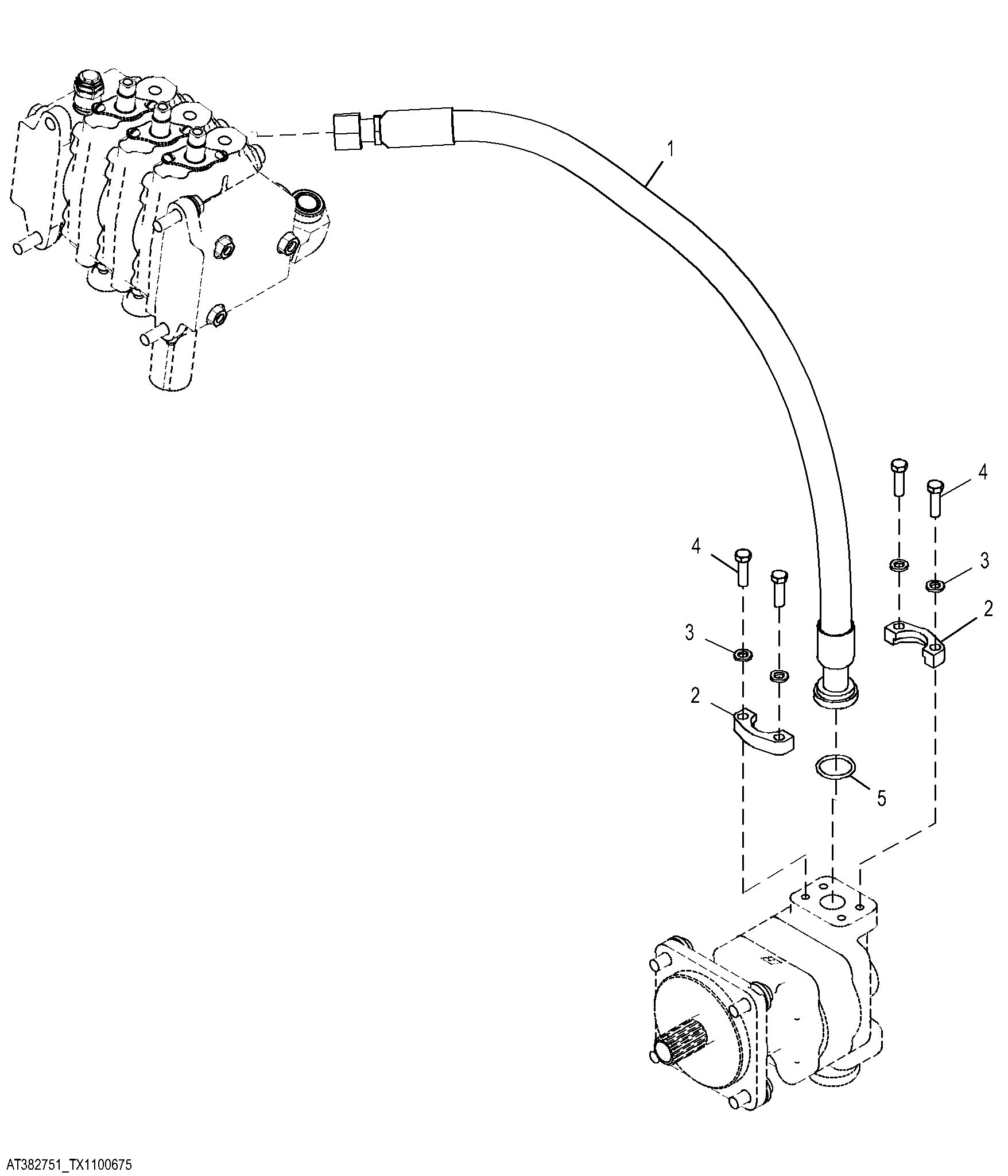Hydraulic Plumbing W/ Valve, Standard