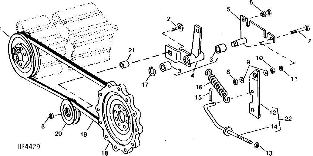 Beater Drive for Corn and Bean, Dual Range Cylinder Drive, 100% Beater Speed (556301 - )