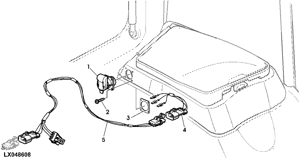 3-TERMINAL POWER OUTLET SOCKET (STORAGE COMPARTMENT ON L.H. FENDER)