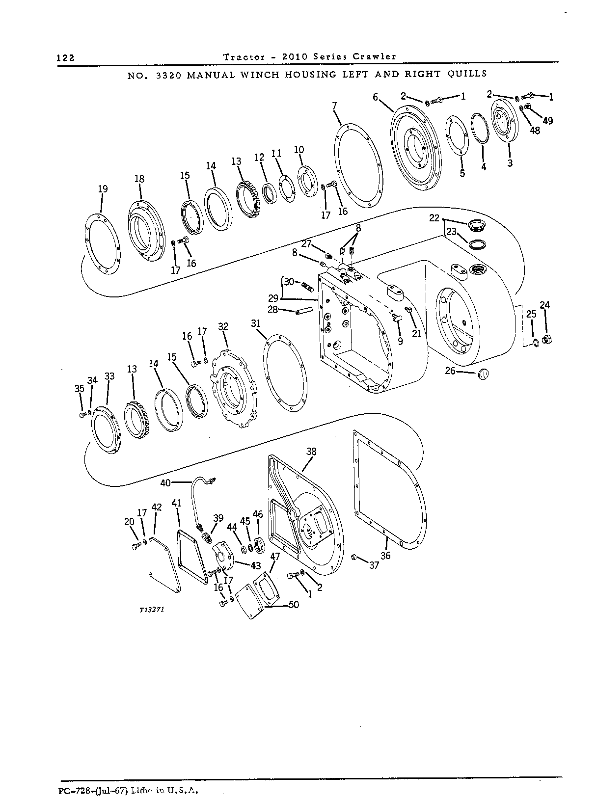 Drawbar assembly, winch (Continued)