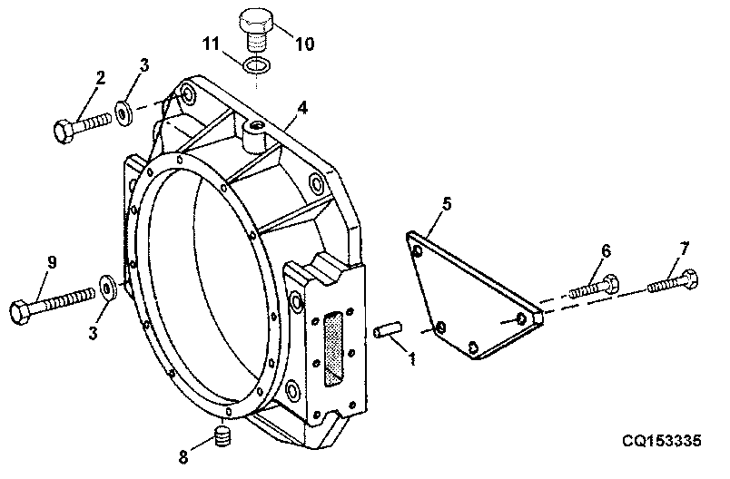 FLYWHEEL HOUSING, CODE 1405, 1425 - 8.1L ENGINE
