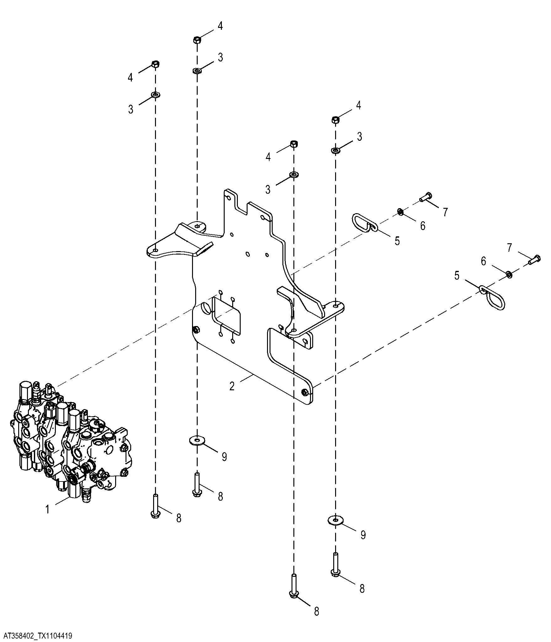 Backhoe Valve, Sixth Function Two-Way Valve