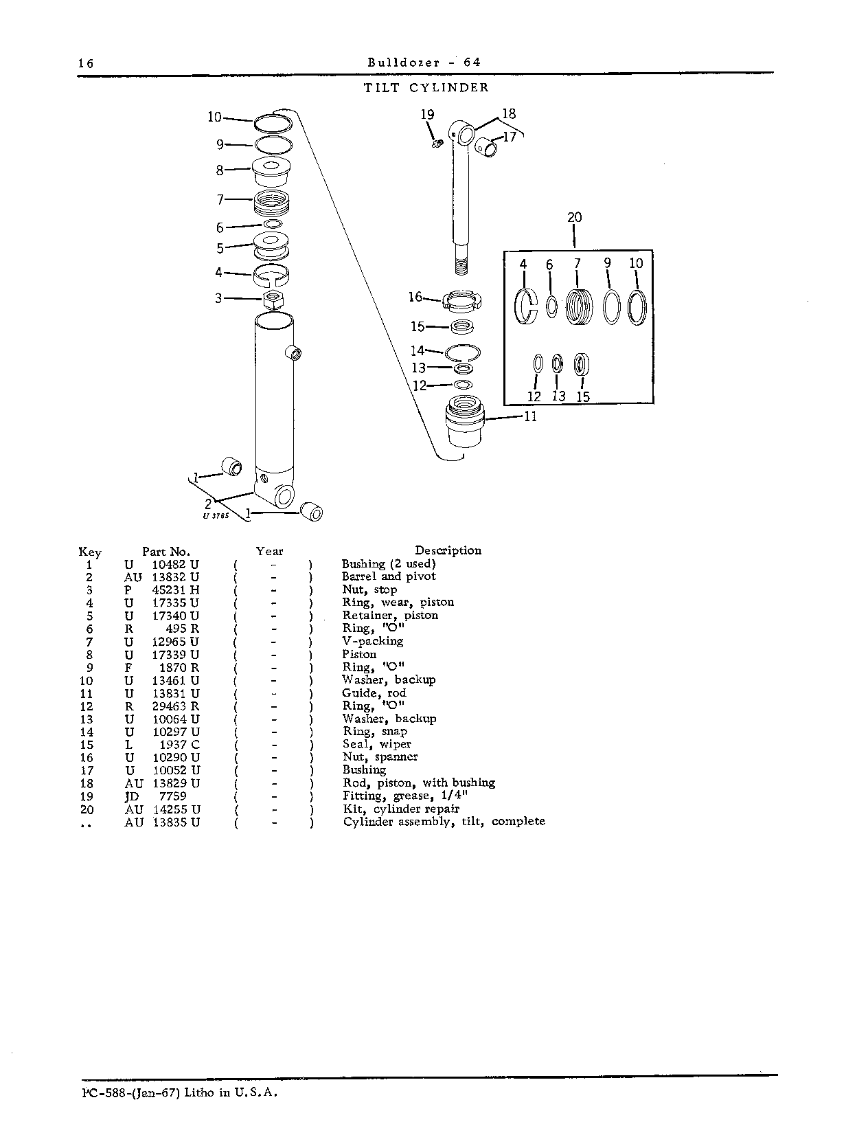 Tilt Cylinder (Continued)