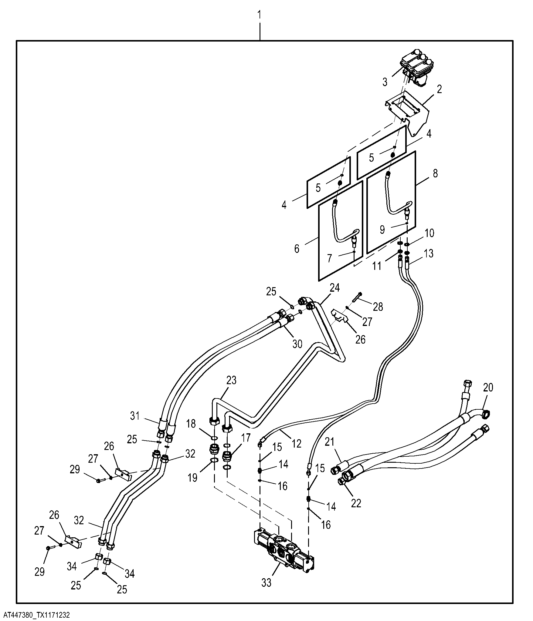 2-Lever to 3-Lever Pilot Controller Conversion Kit (662428 - )