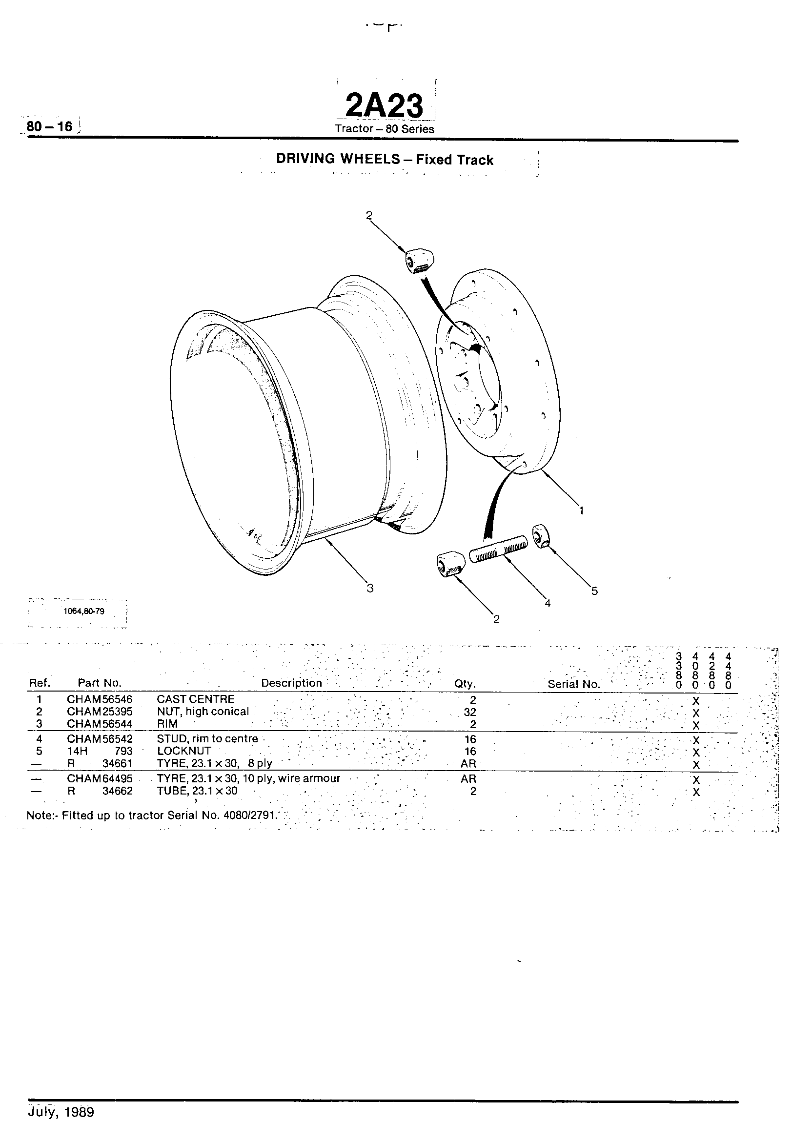 Wheels, Front Axle, Sheet Metal, Misc. Driving Wheels (Continued)