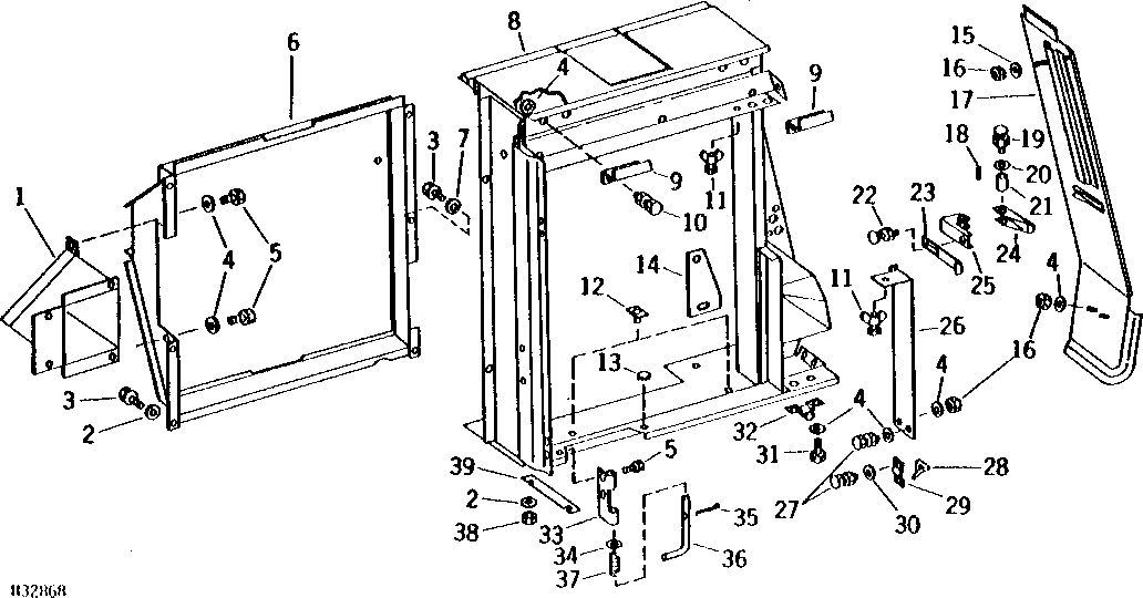 CORNER FRAME, RADIATOR CLOSURES, AND FAN SHROUD (163501 - )