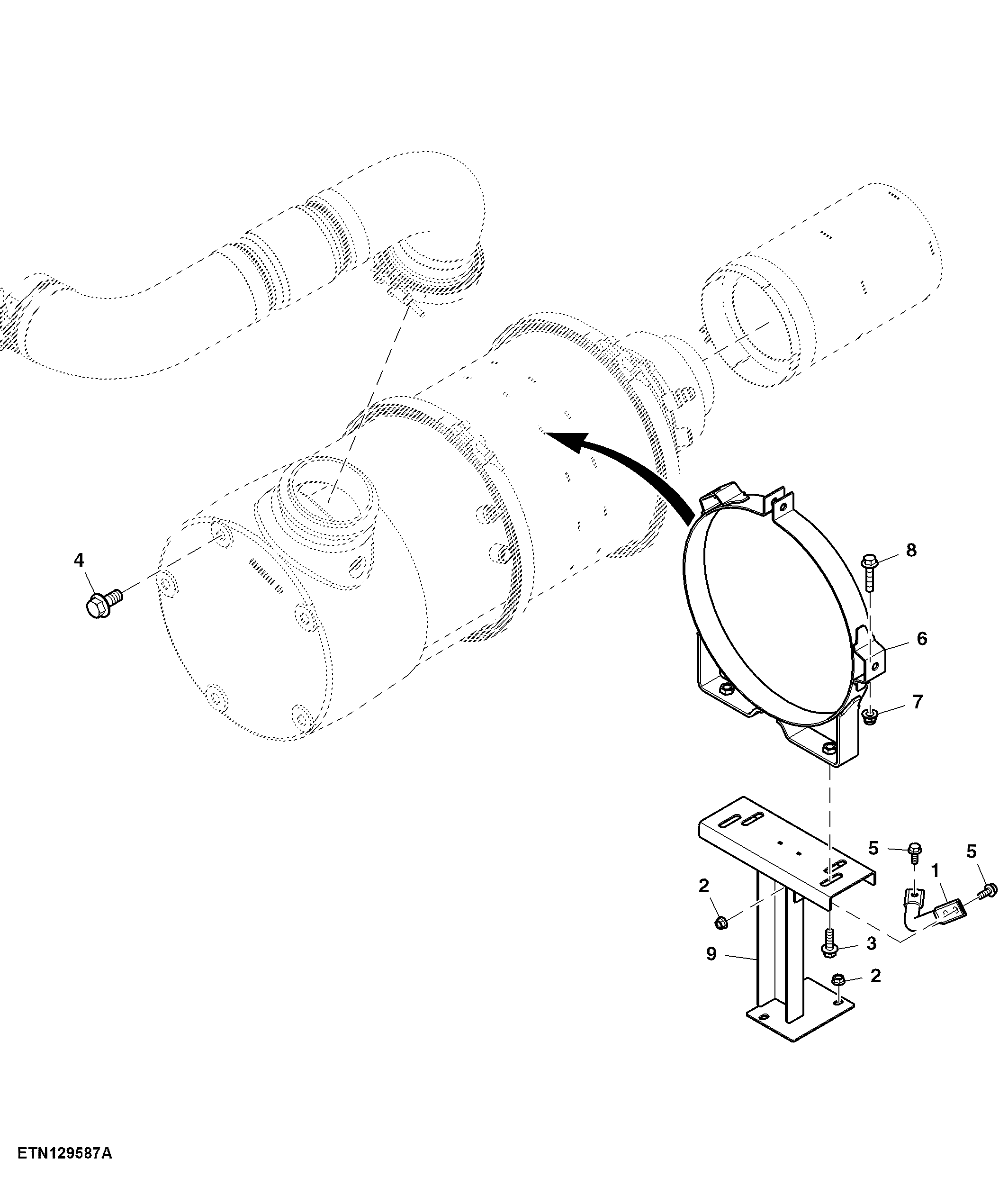 Brackets, DOC and DPF, Interim Tier 4 (094132 - )