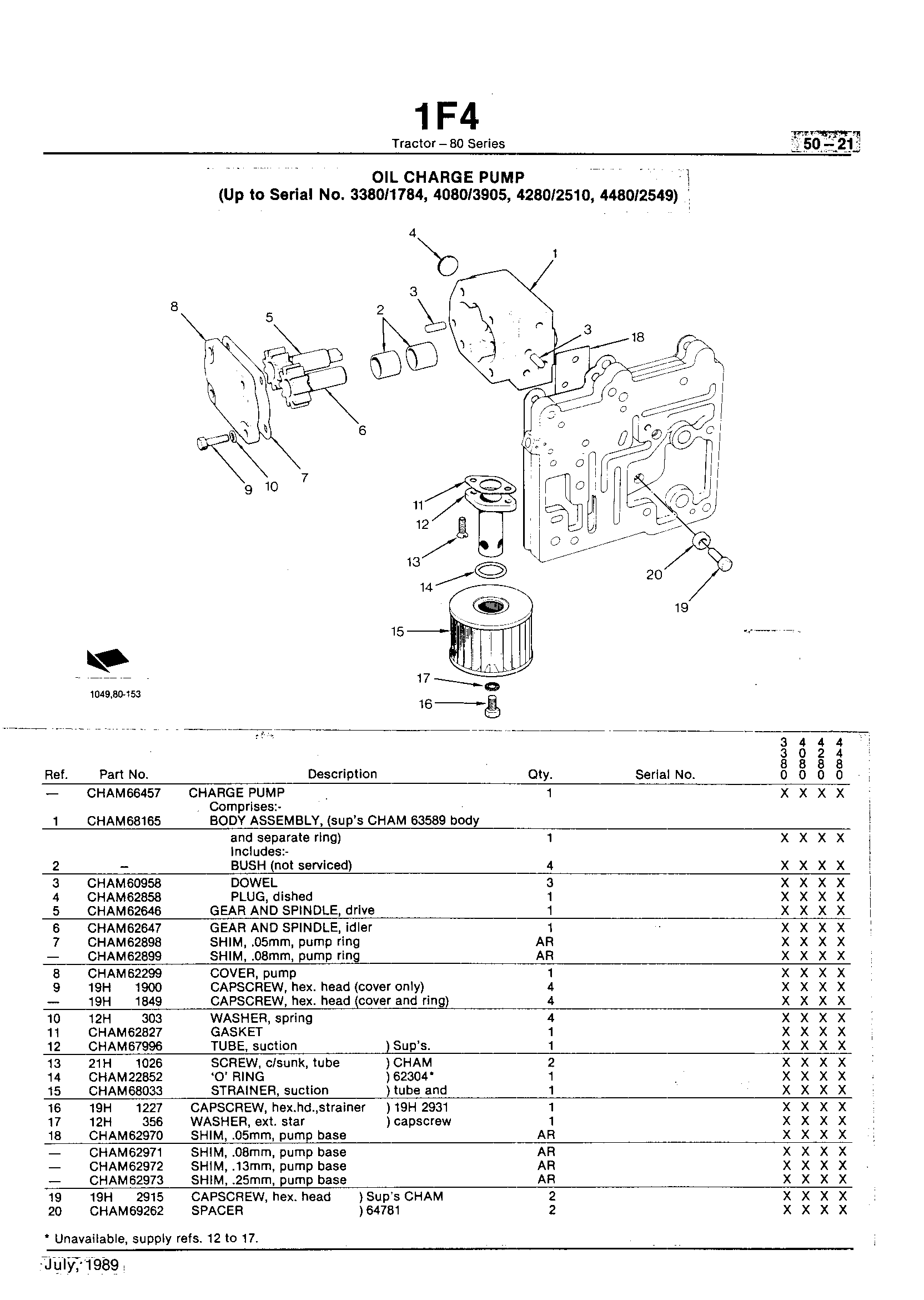 Power Train Oil Charge Pump
