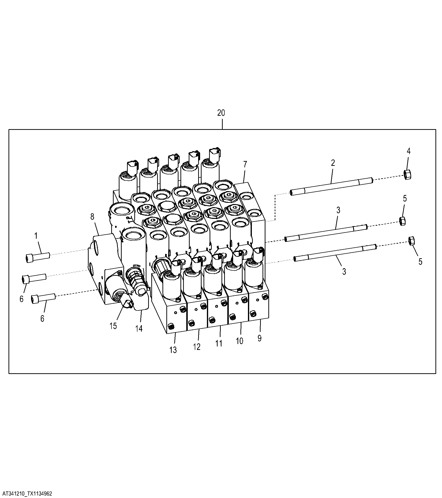 Electrohydraulic 5 Function Valve (Front) (Grade Pro)