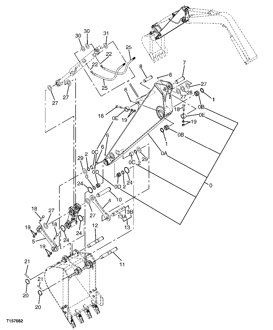 LONG ARM, 2.12M (FOR USE WITH STANDARD BOOM)