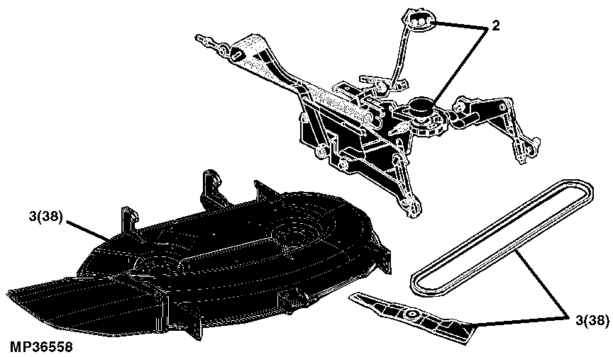 85 MOWER DECK AND LIFT LINKAGE