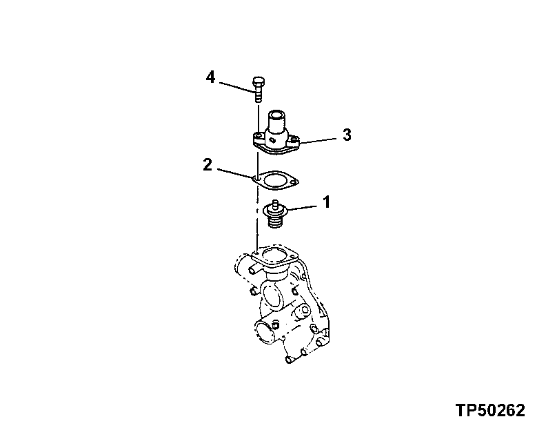 THERMOSTAT HOUSING, STRAIGHT