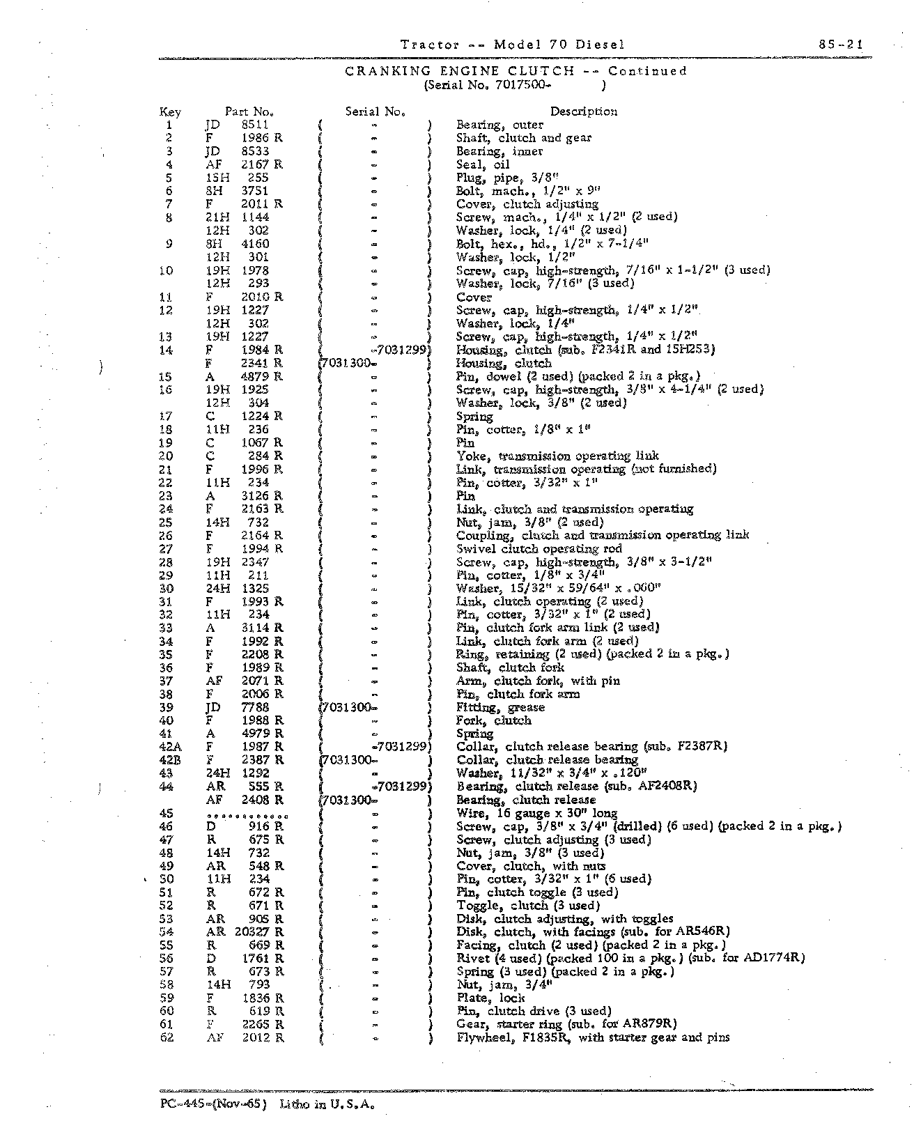 Section 85 - Cranking Engine (Continued)