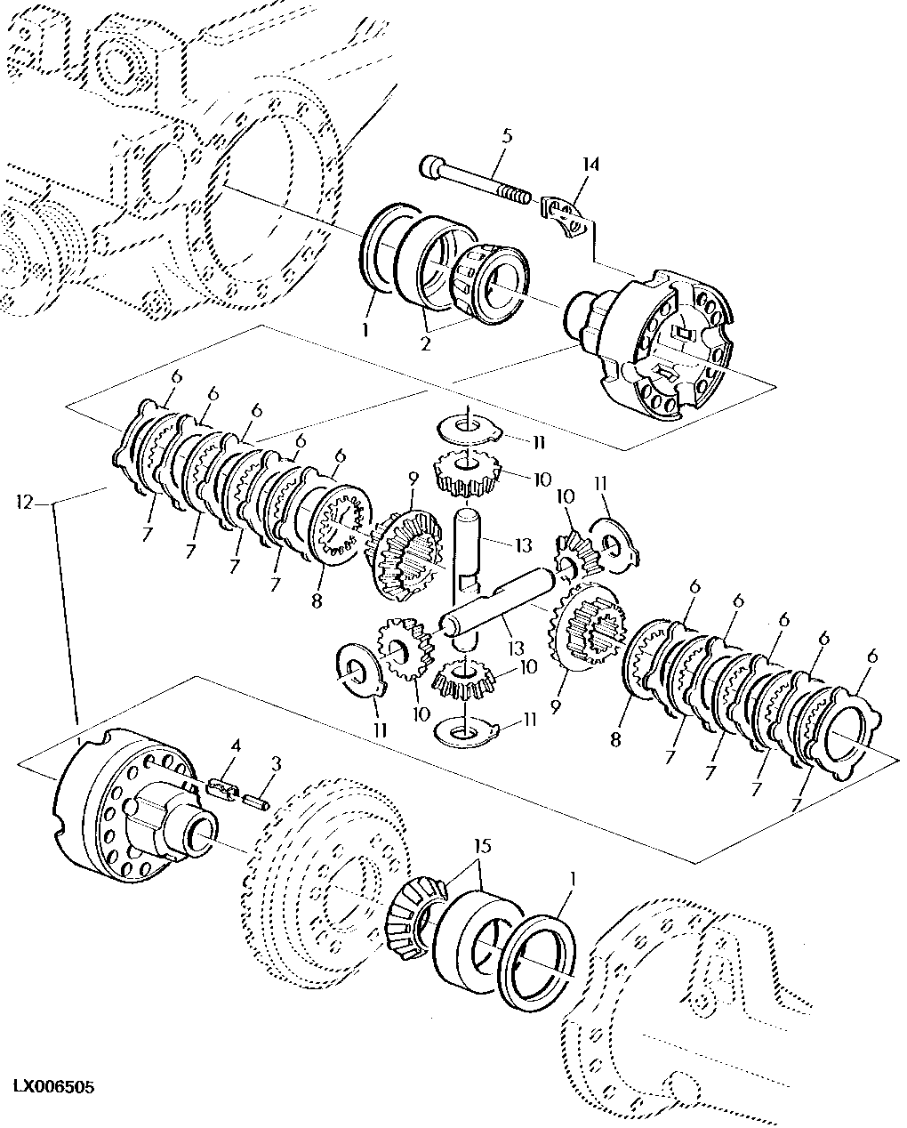 FWD, MULTIPLE DISK SELF-LOCK. DIFFERENTIAL (APL2060)(APL2045)