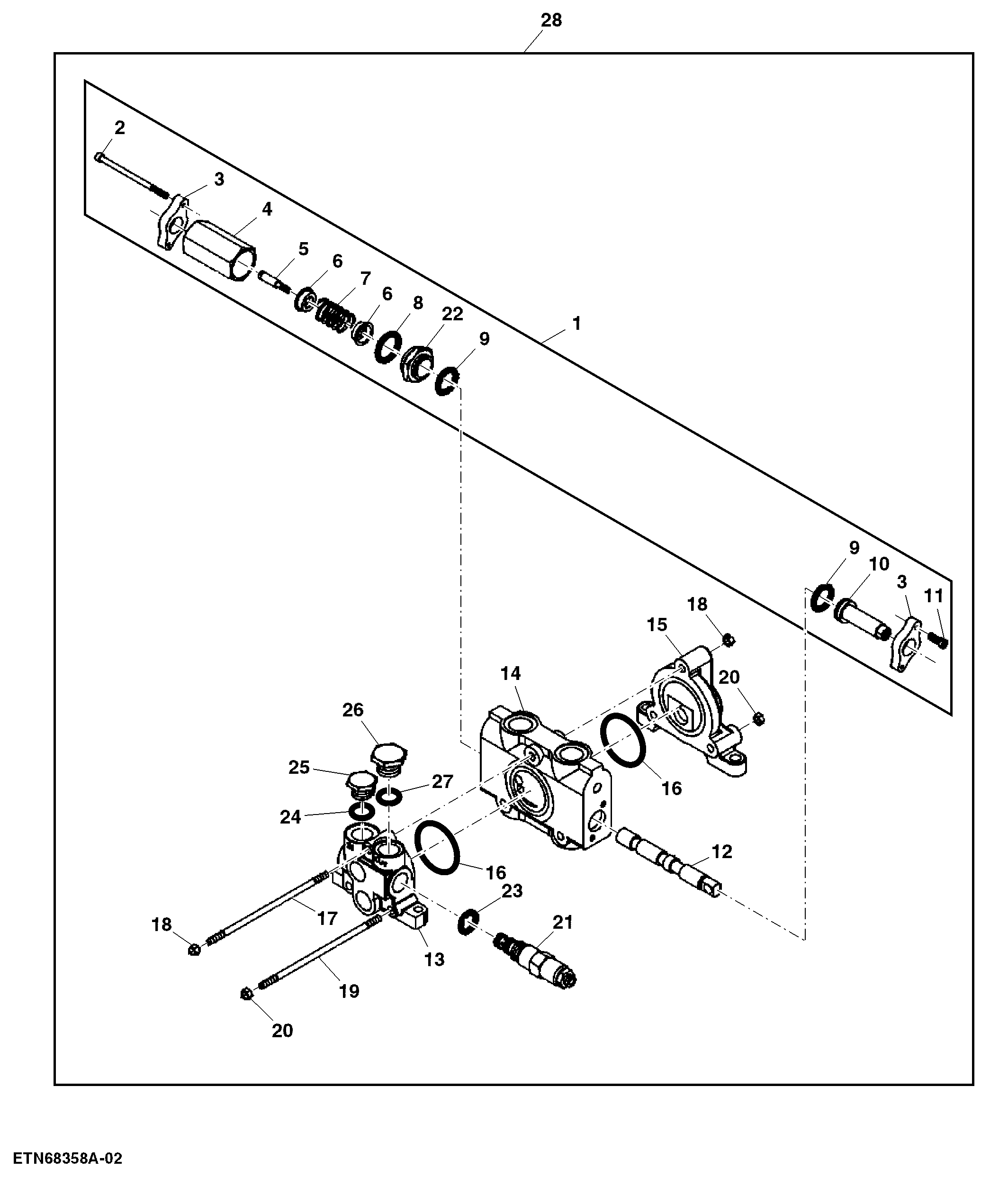 Valve, Scroll, Outer, Option 5310, 5320, 5330