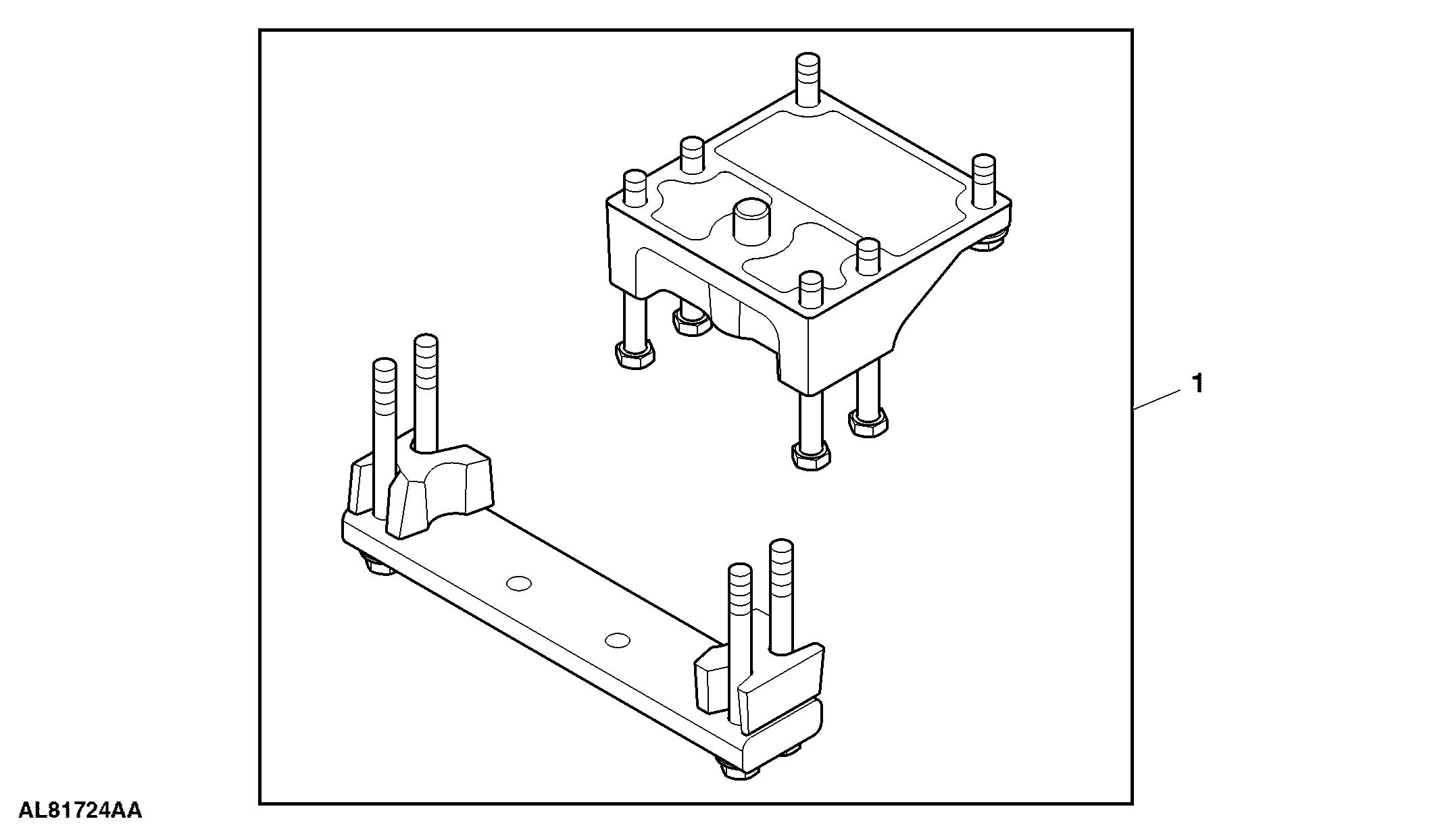 Swinging Drawbar Support, Drop Down, Attachment