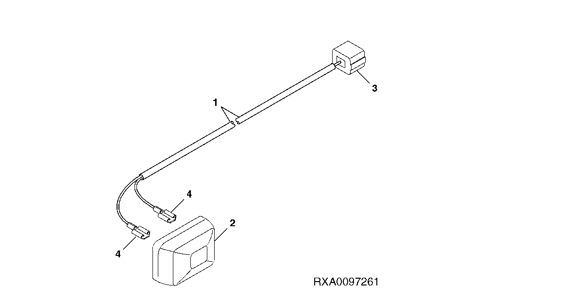 Wiring Harness (License Plate Lamp) (European Version)