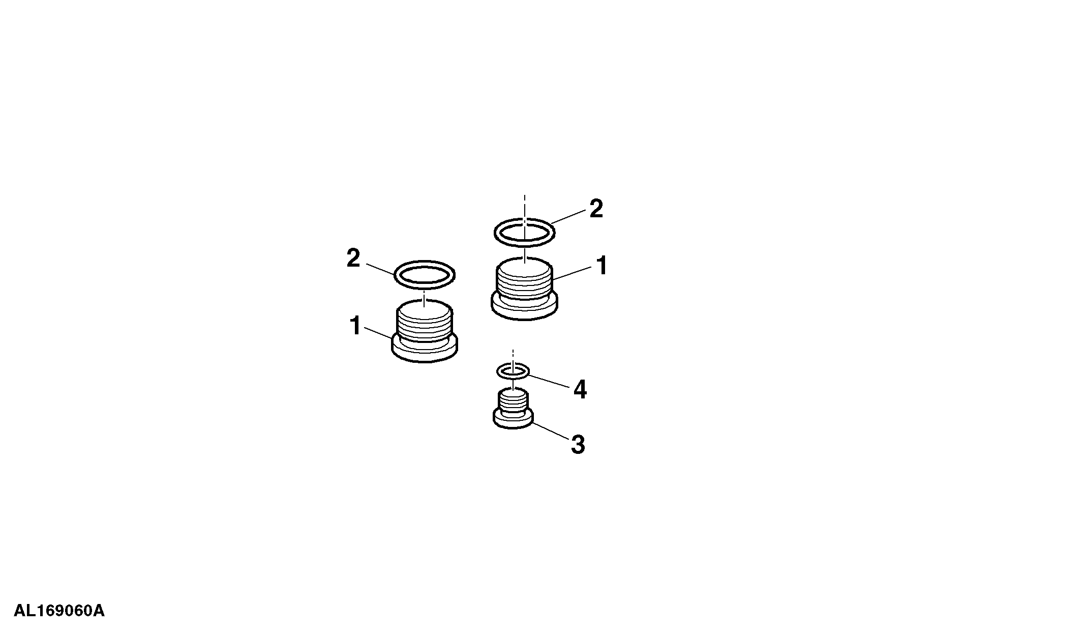 Plugs, Priority valve W/O ICV, W/ PFC-System