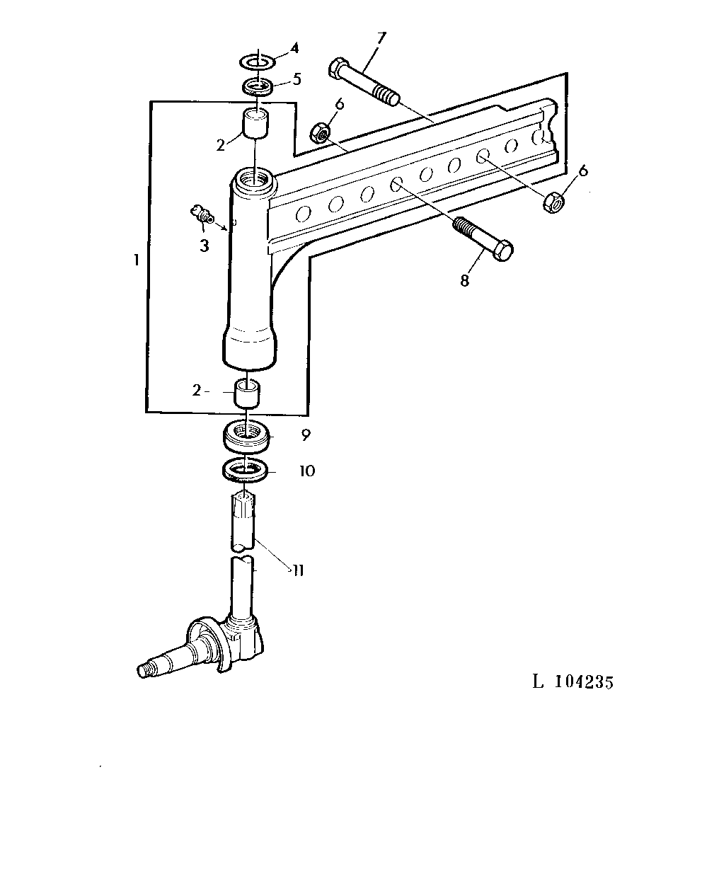 FRONT AXLE KNEE/SPINDLE KNUCKLE (HEAVY DUTY)
