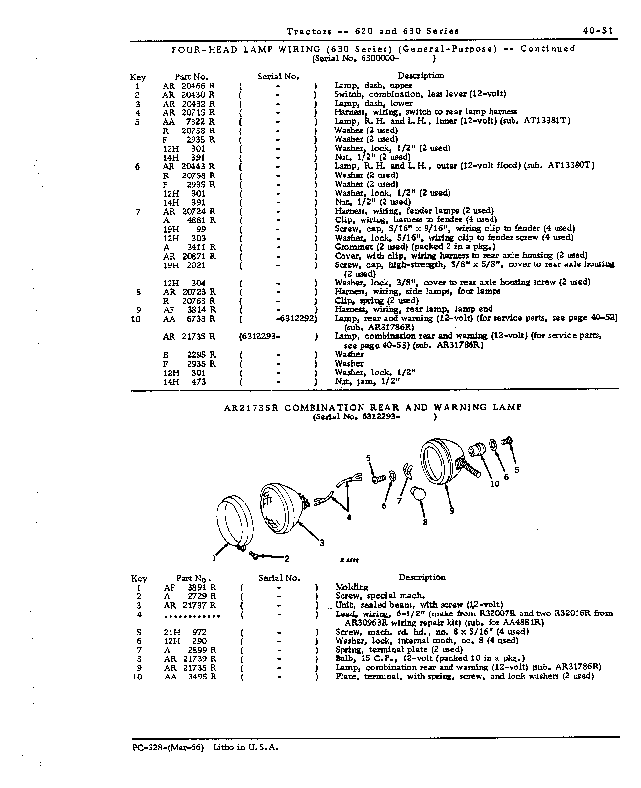 Head lamp wiring (Continued)