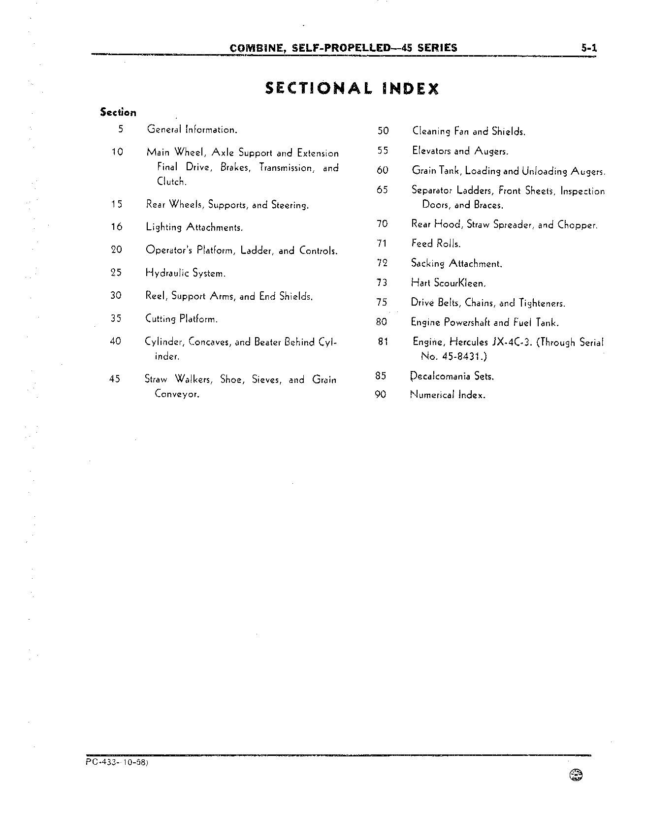Engine, John Deere HA-145 - See Parts Catalog, PC-537