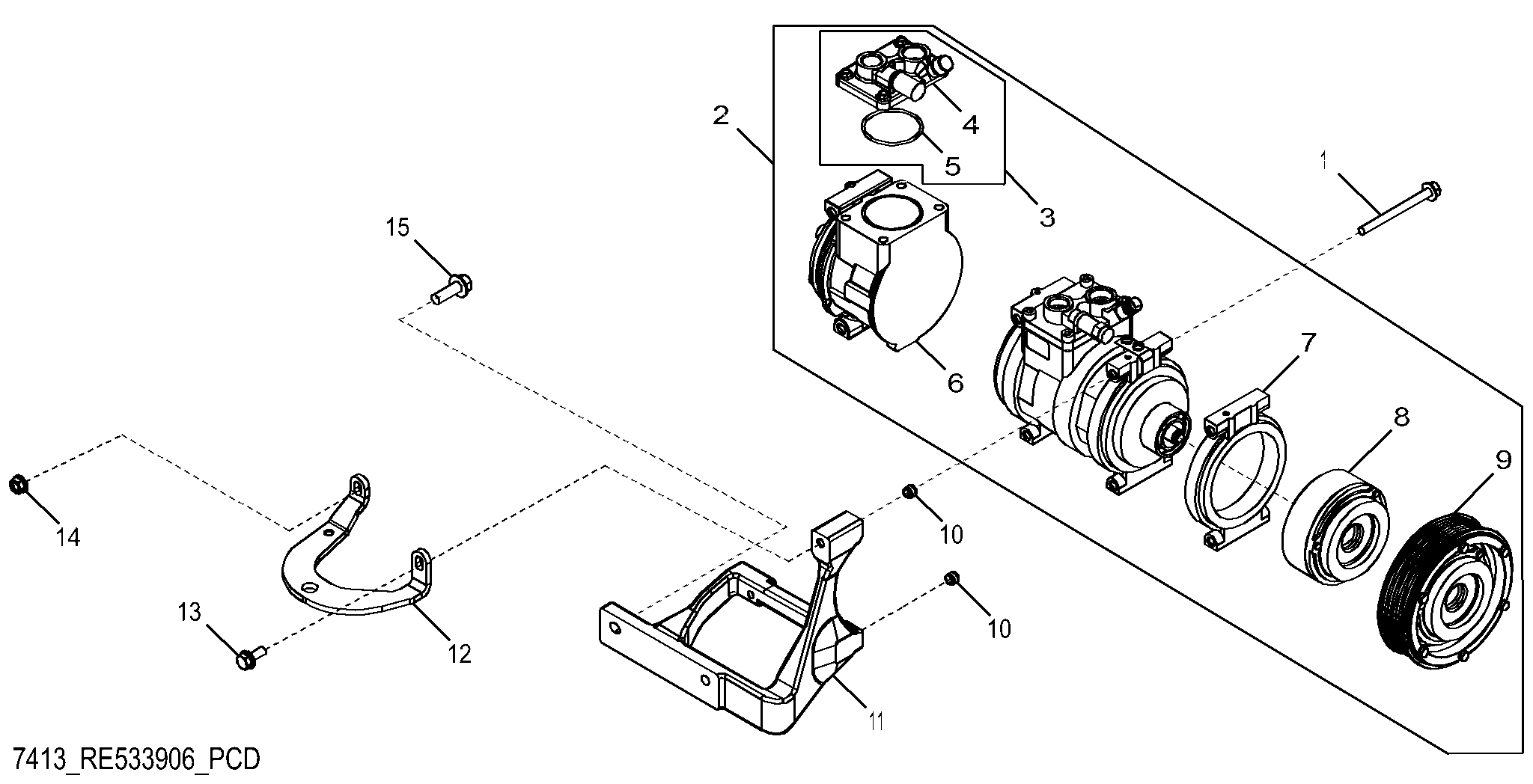 7413 Air Conditioning Compressor (119579 - )