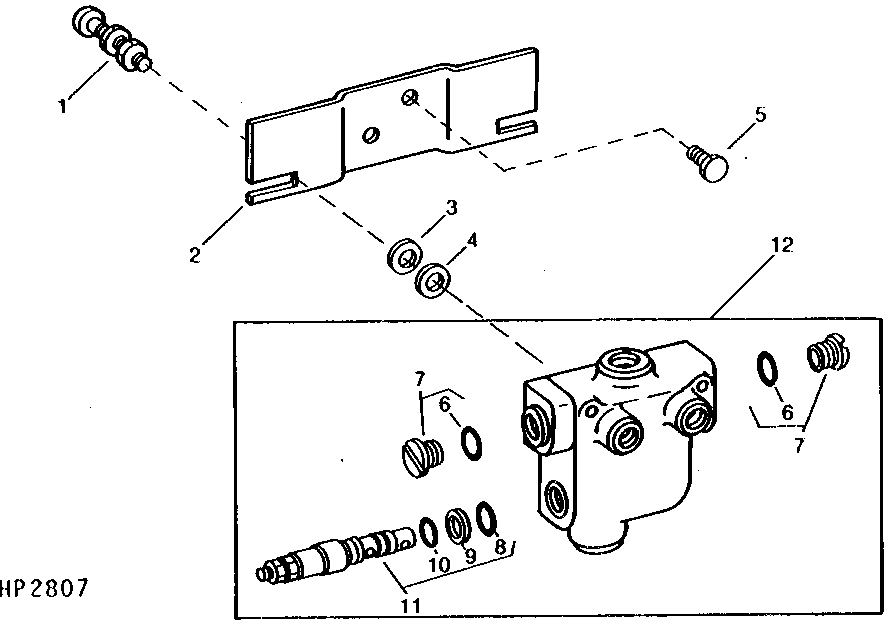 FLOW DIVIDER VALVE AND MOUNTING (SIDEHILL) (615495 - )