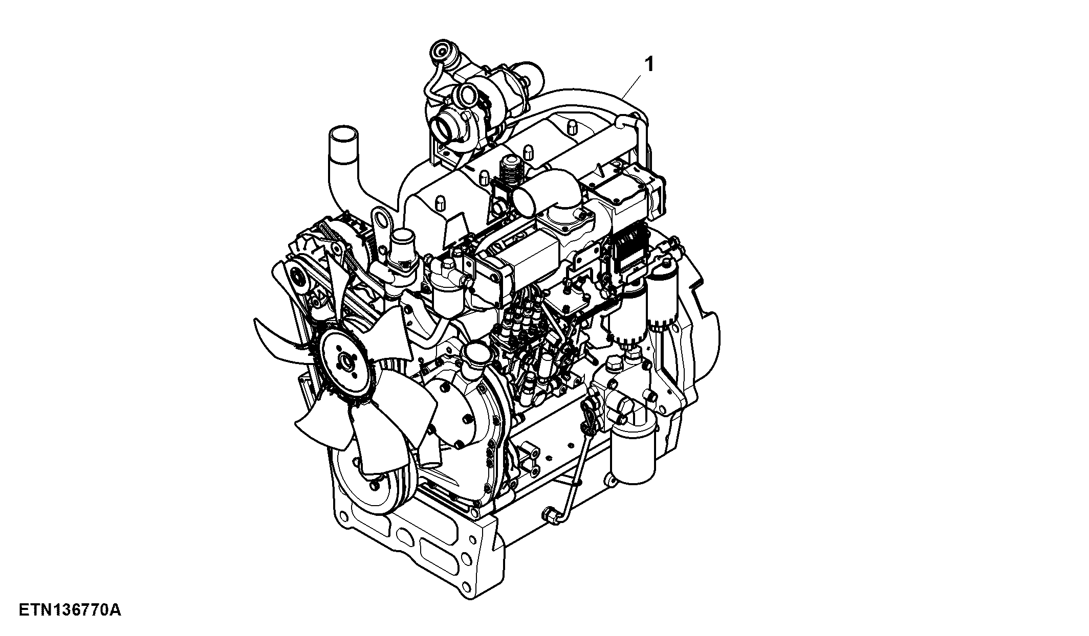 Engine, W/ Air Compressor