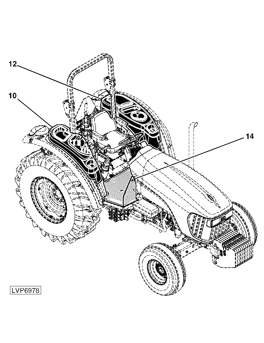 930 Isolated Open Operator Station (IOOS) Tractor