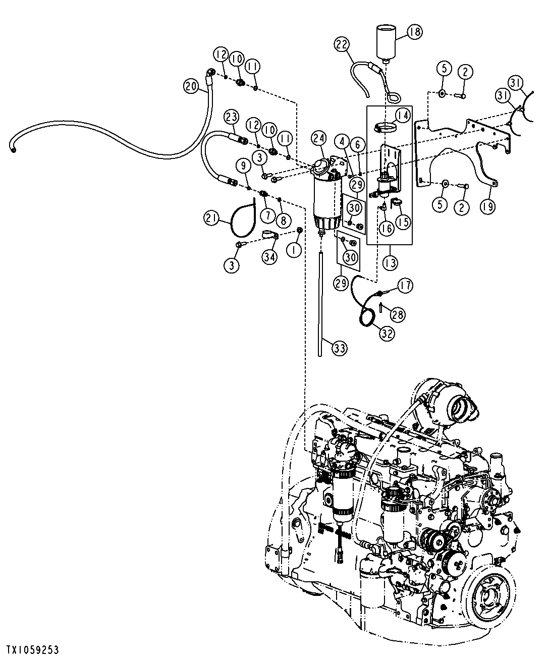 Additional Fuel And Water Separator ( - 179947)