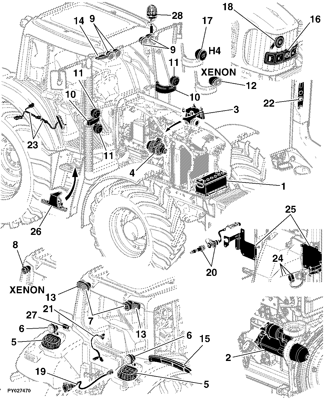 41 ELECTRICAL COMPONENTS / BASIC EQUIPMENT WITHOUT WIRING HARNESSES